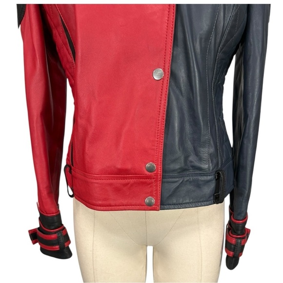 America Jackets Harley Quinn Suicide Squad Leather Jacket Size Large - Picture 4 of 12